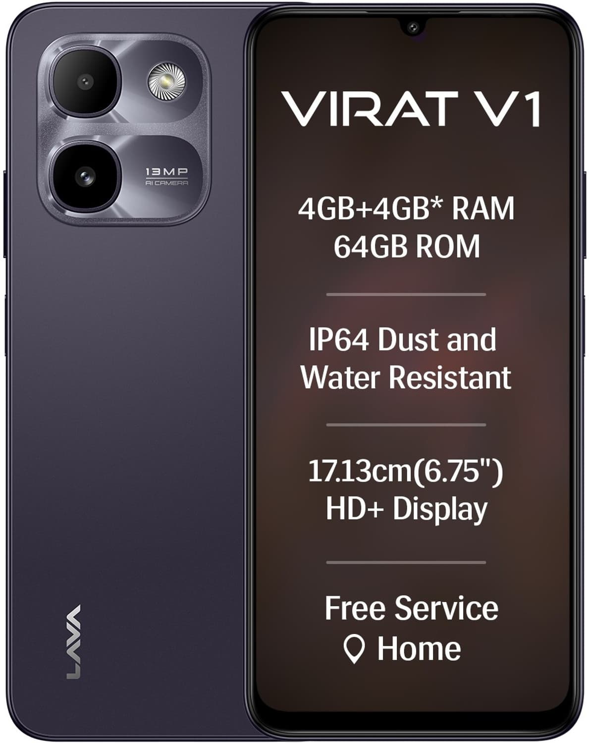 lava virat v1 deccan grey 64 gb