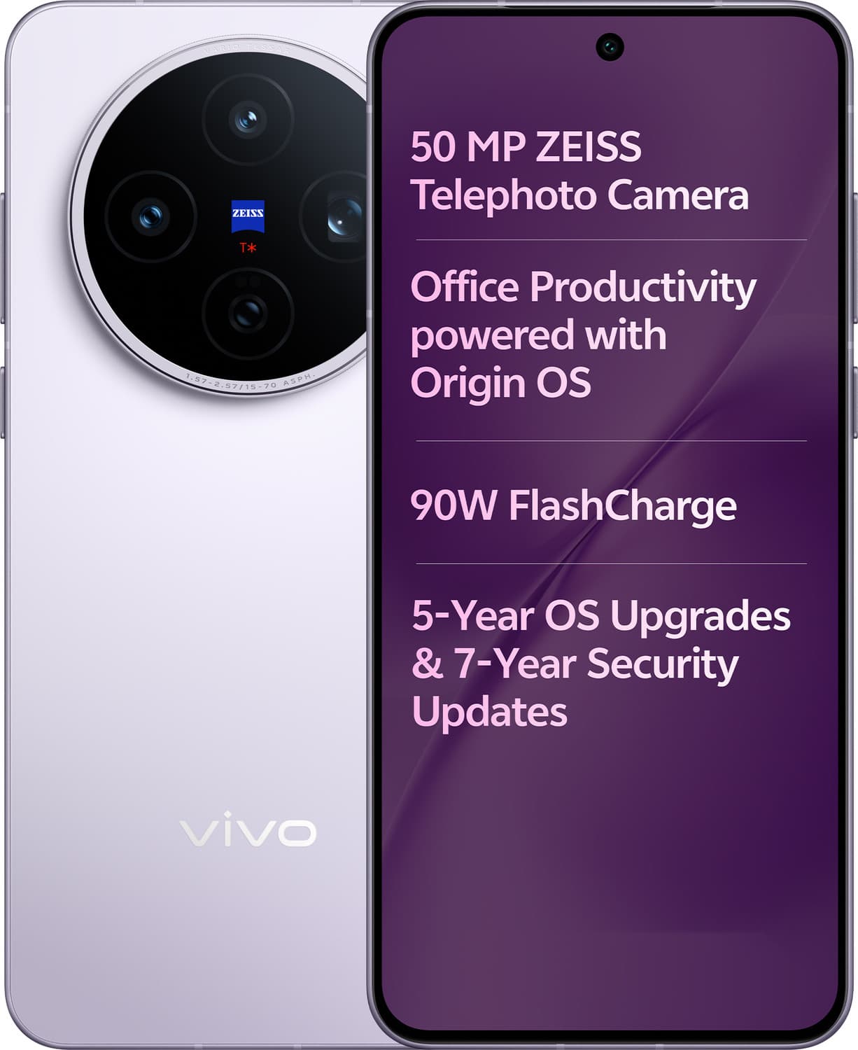 vivo X200T (Seaside Lilac, 256 GB)