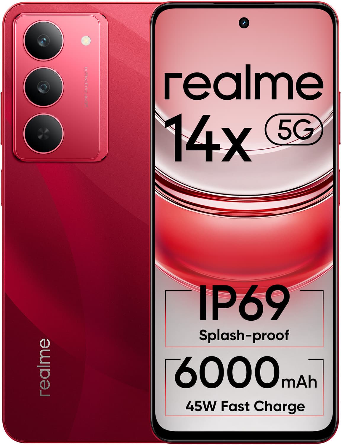 realme 14x 5G (Jewel Red, 128 GB)