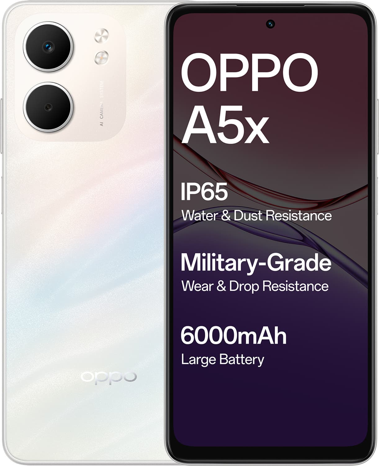 OPPO A5x 5G (Laser White, 64 GB)