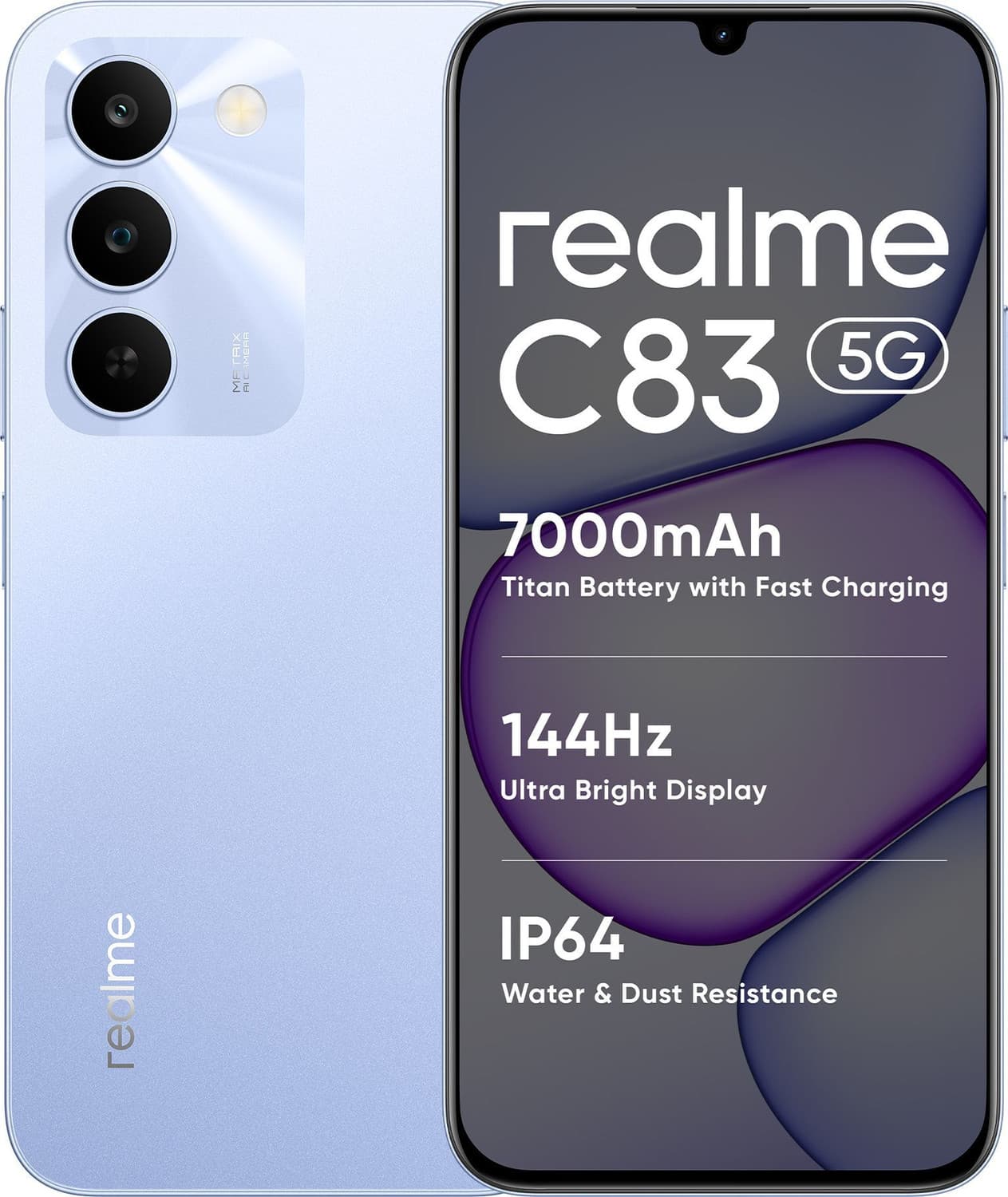 realme C83 5G Charger in the Box (Blooming Purple, 64 GB)