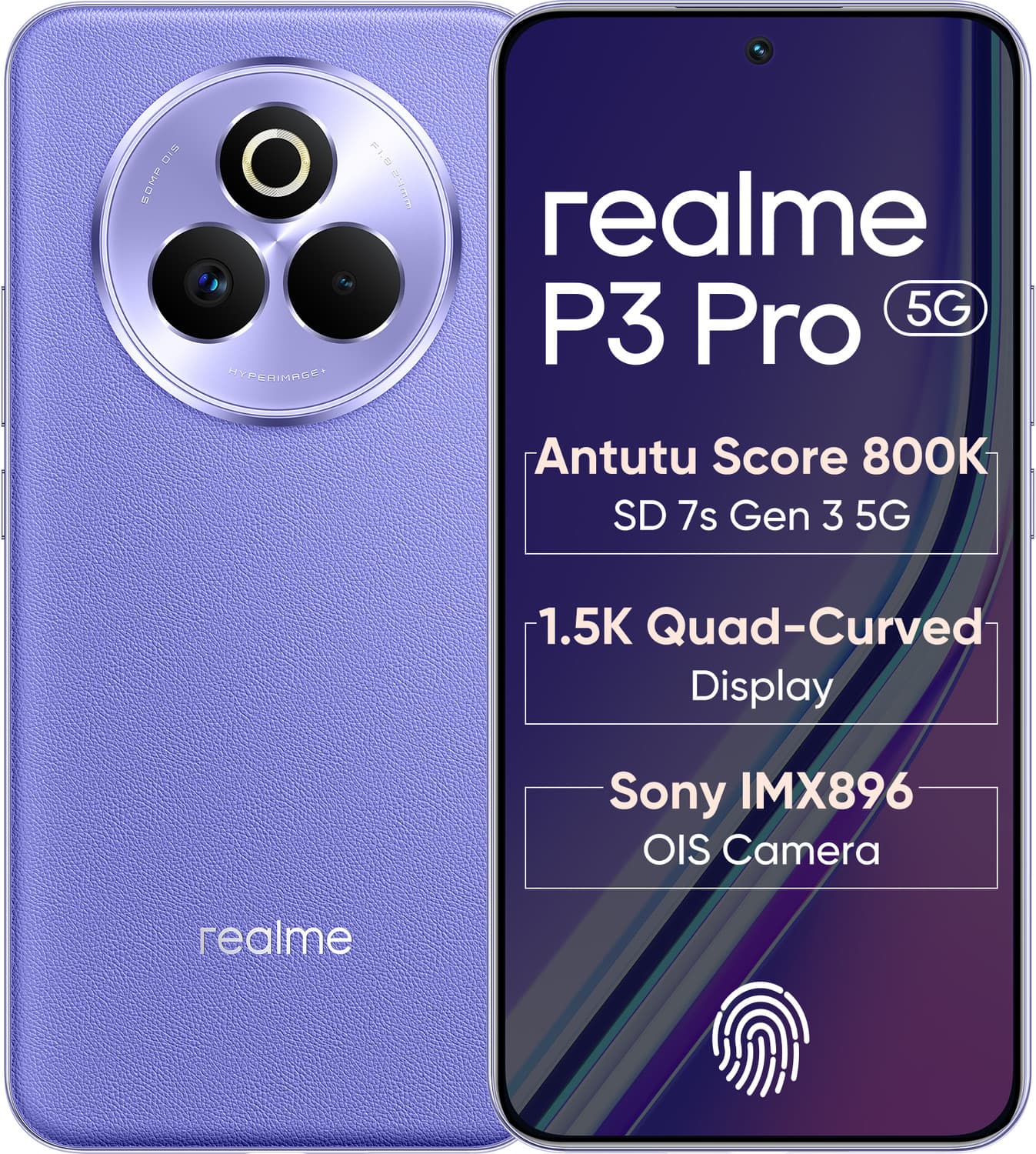 realme P3 Pro 5G (Galaxy Purple, 256 GB)