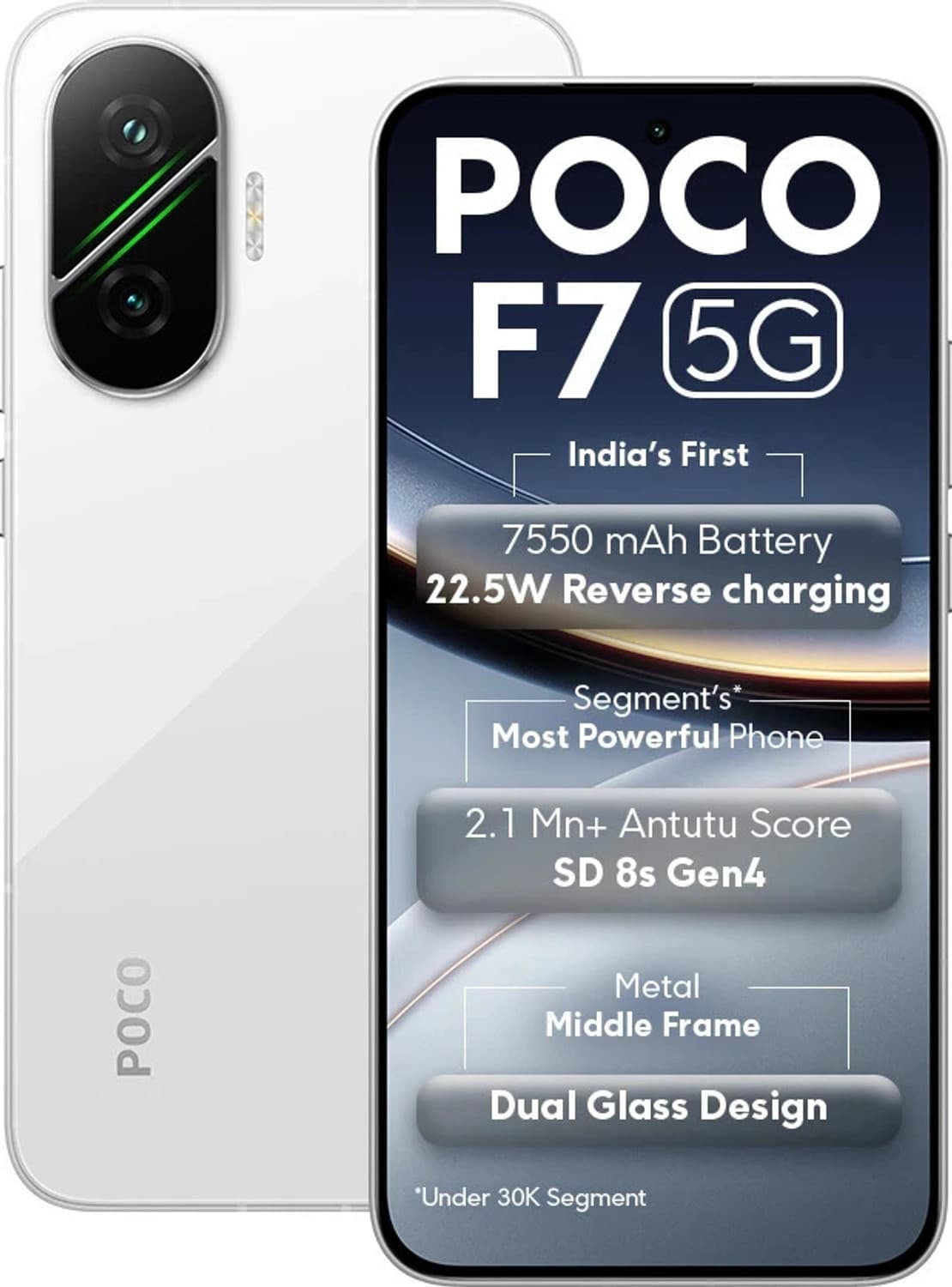POCO F7 5G (Frost White, 512 GB)