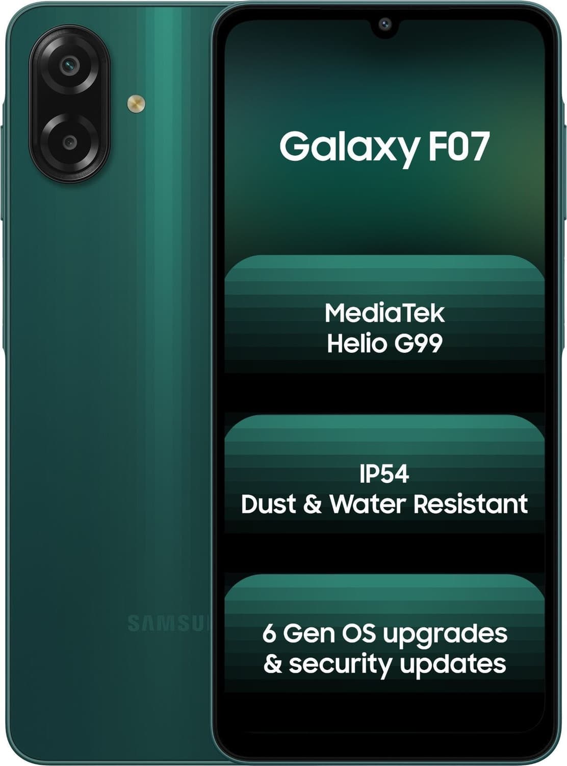 Galaxy F07 (Green, 64 GB) (4 GB RAM)