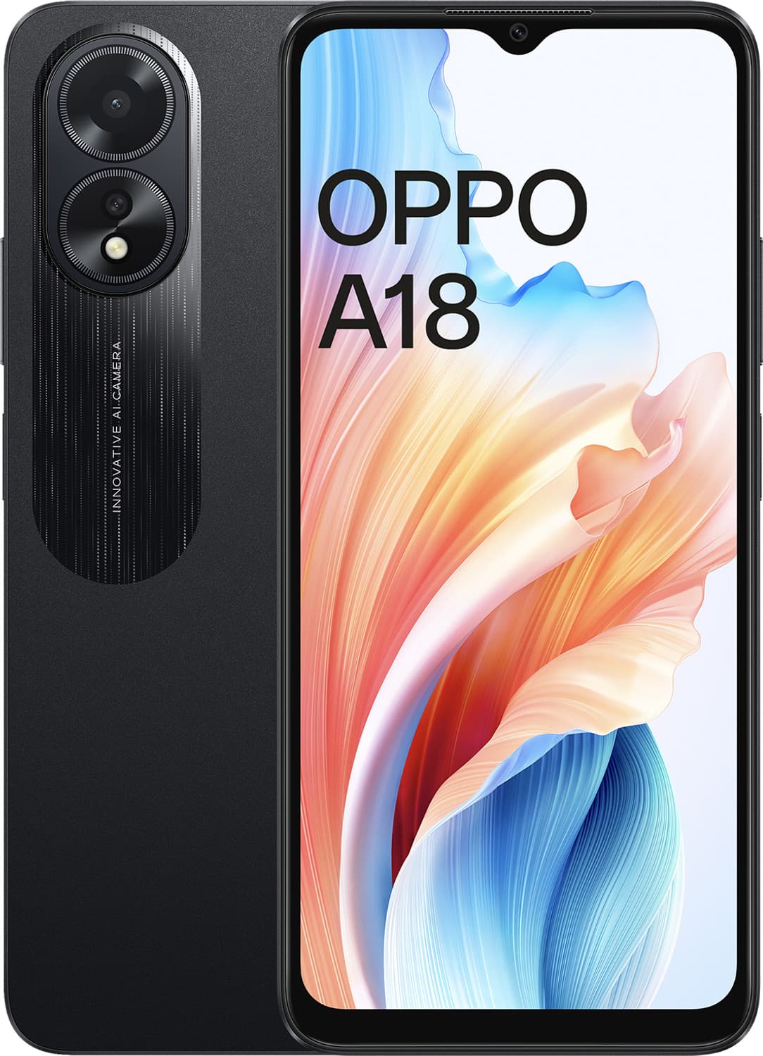 OPPO A18 (Glowing Black, 128 GB)