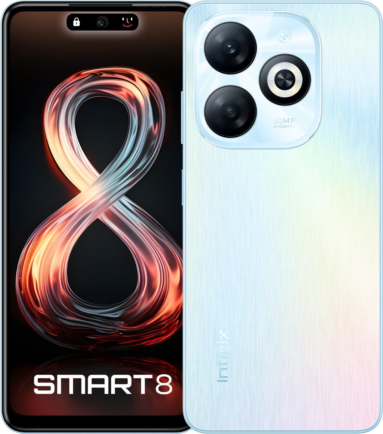 Infinix SMART 8 (Rainbow Blue, 64 GB)