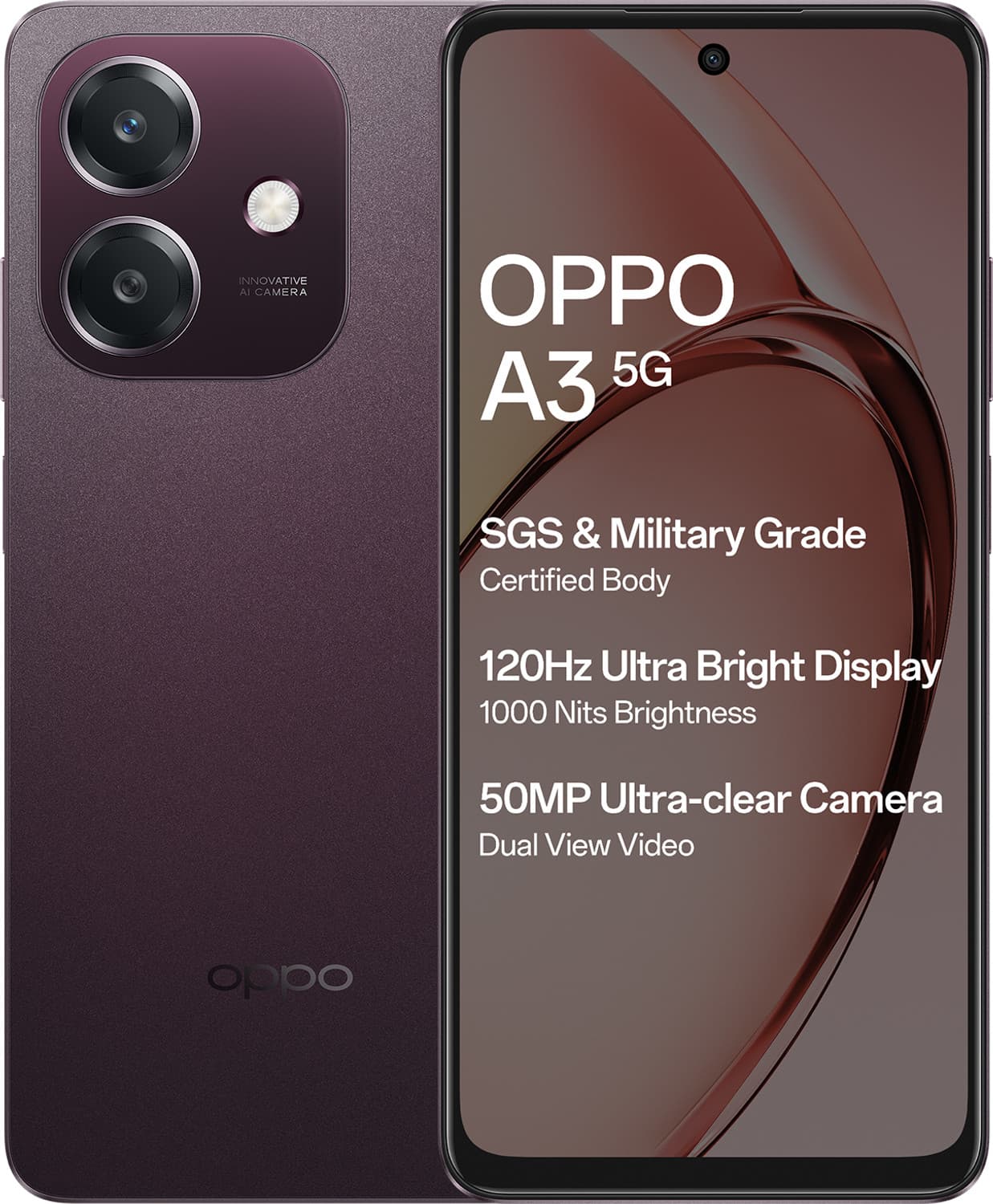 OPPO A3X 5G (Sparkle Black, 4GB RAM, 128GB Storage)|6.67 HD+