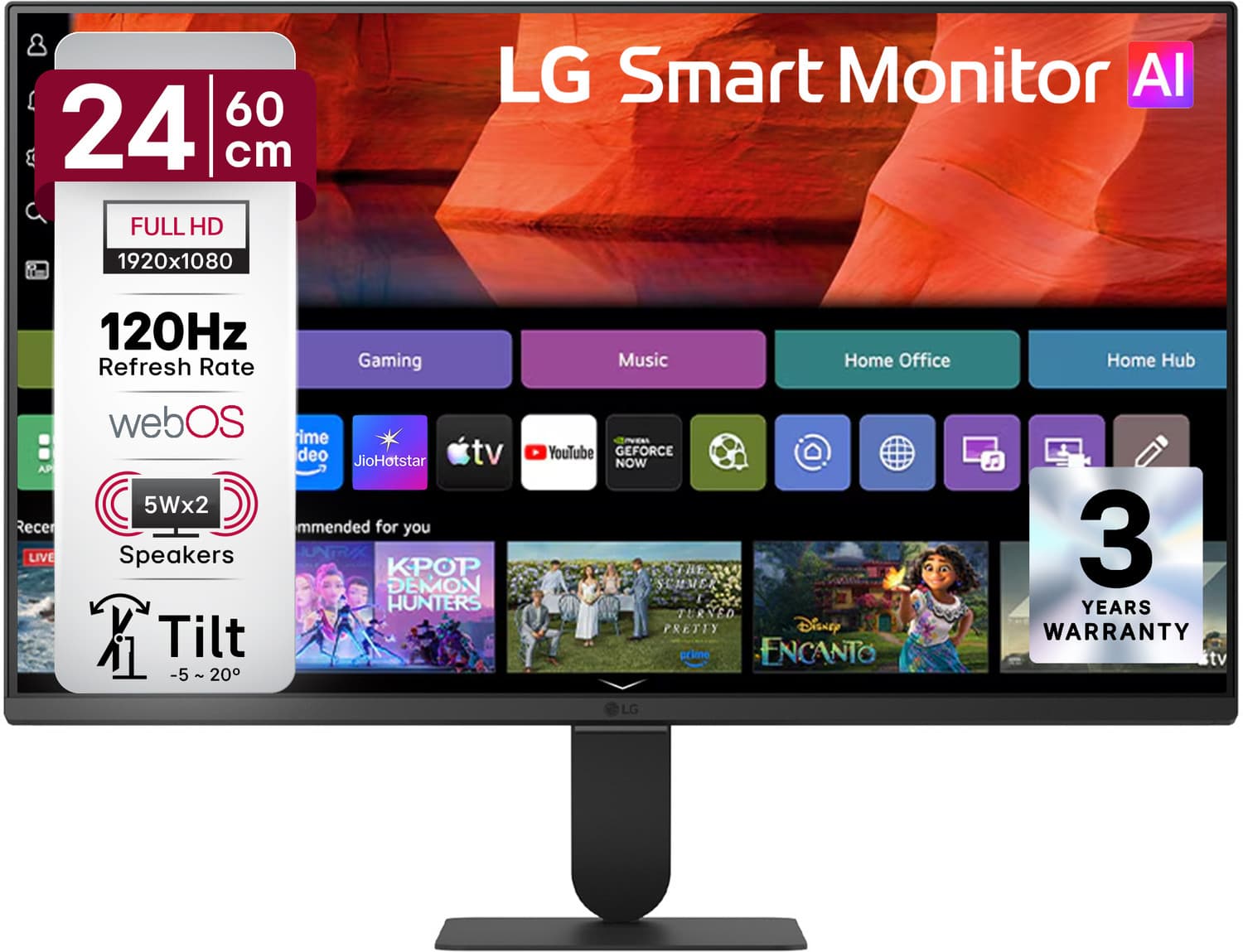 lg smart ai 59 99 cm 24 inches full hd ips panel monitor 24u511sb b