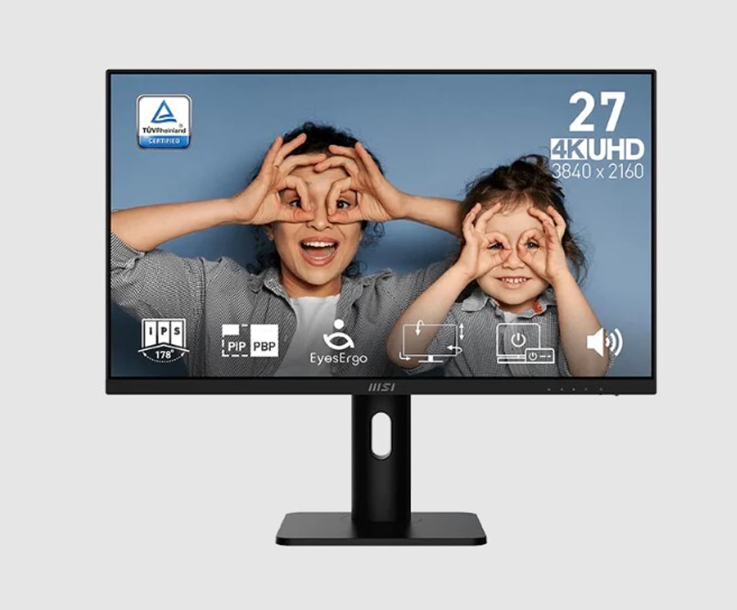 MSI 68.58 cm (27 inch) 4K Ultra HD IPS Panel Monitor (PRO MP273UP E6) (Adaptive Sync, Response Time: 4 ms, 60 Hz Refresh Rate)