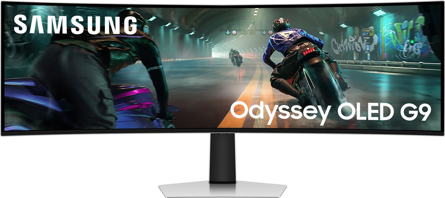 Samsung Odyssey OLED G9 124.46 cm (49 inch) Curved DQHD OLED Panel Gaming Monitor (49" Odyssey OLED G9 Curved Gaming Monitor, Dual QHD 5120 x 1440,144...