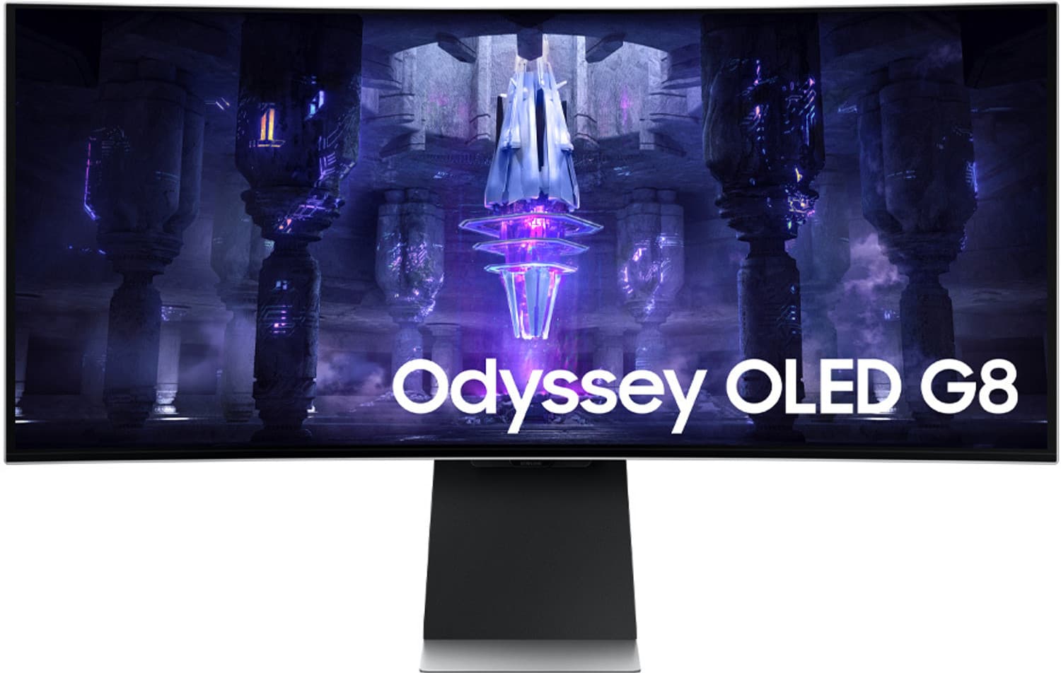 SAMSUNG Odyssey G9 34 inch Curved UWQHD VA Panel with Height Adjustable, Stand, USB Type-C, Gaming Hub, Voice Assistance, Smart TV Gaming Monitor (LS34BG850SWXXL)