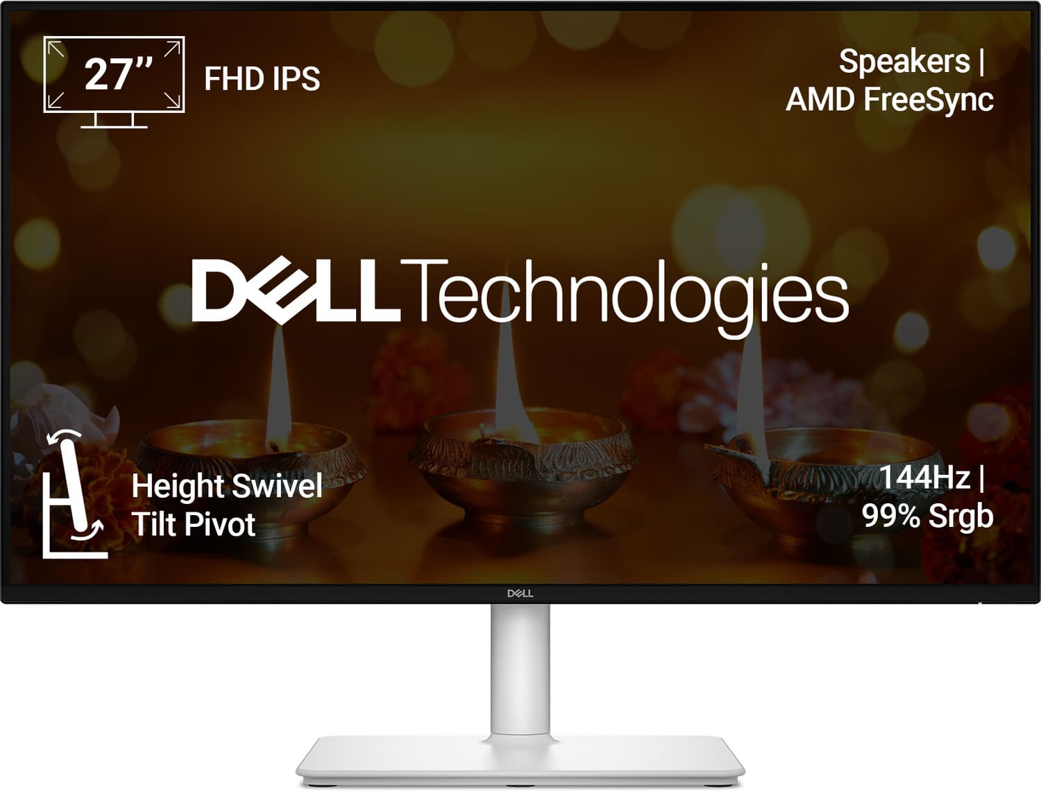 DELL S-Series 68.58 cm (27 inch) Full HD LED Backlit IPS Panel Monitor (S2725HSM)