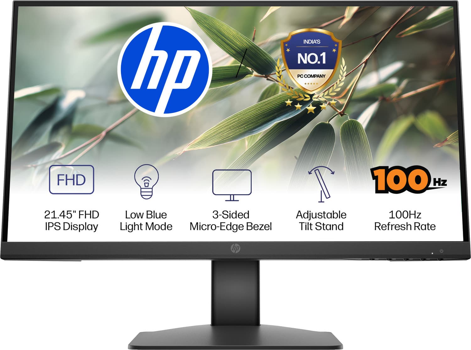 HP Series 3 Pro 54.48 cm (22 inch) Full HD IPS Panel Monitor (322pe) (Response Time: 5 ms, 100 Hz Refresh Rate)