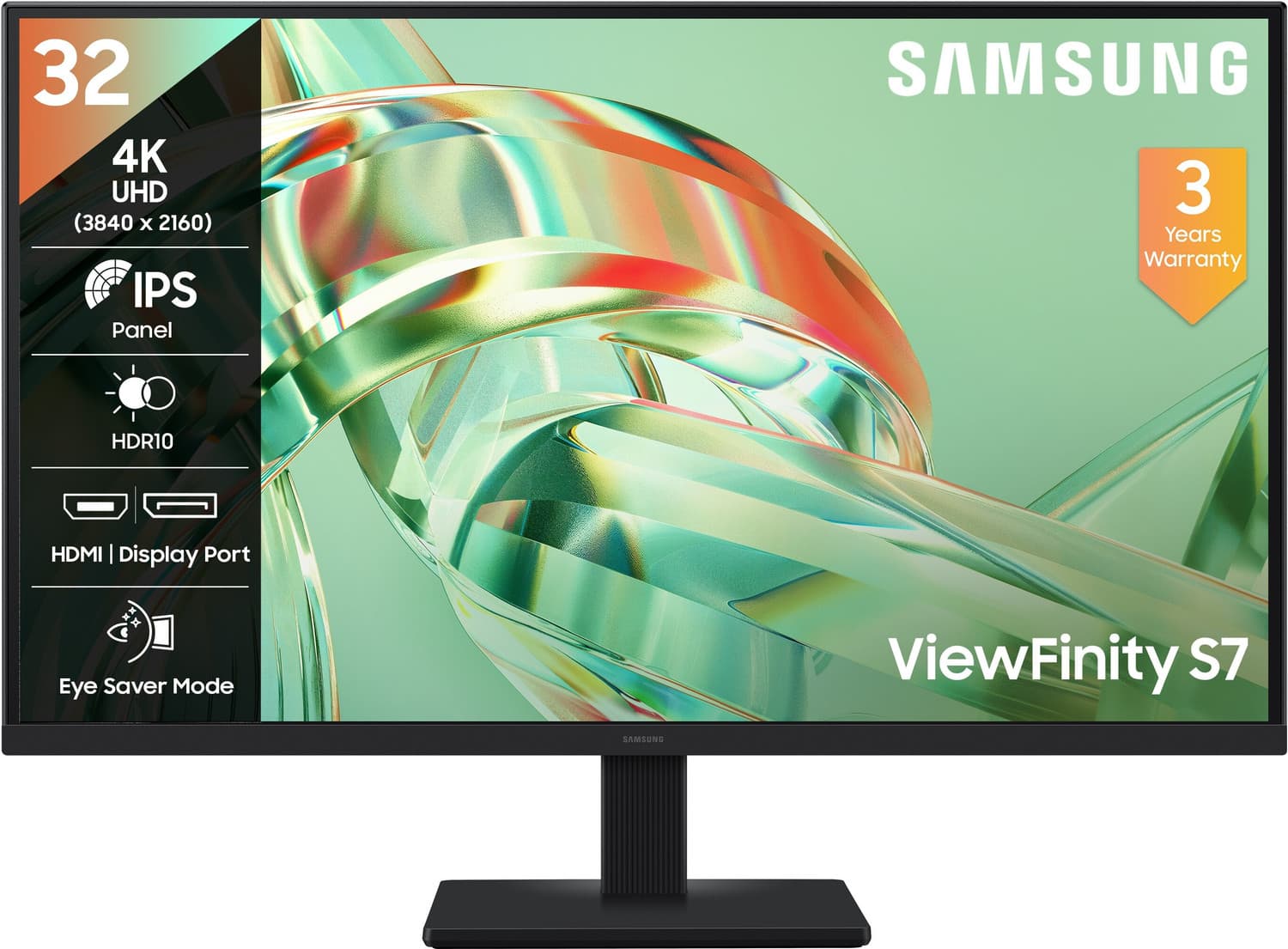samsung viewfinity s7 monitor 203 2 cm 80 cm uhd led backlit ips panel gaming ls32h710eawxxl