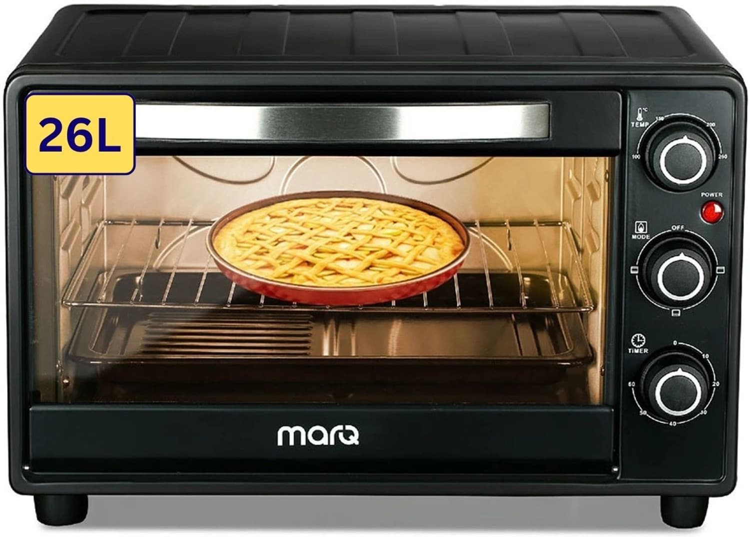 MarQ By Flipkart 26-Litre 26AOTMQB Oven Toaster Grill (OTG) with 4 Skewers and Inbuilt light