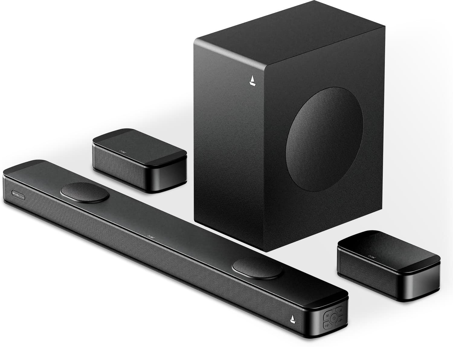 boAt Aavante Prime 5.1.2 5050DA, Dolby Atmos, Wireless Satellites, Remote Control 550 W Bluetooth Soundbar