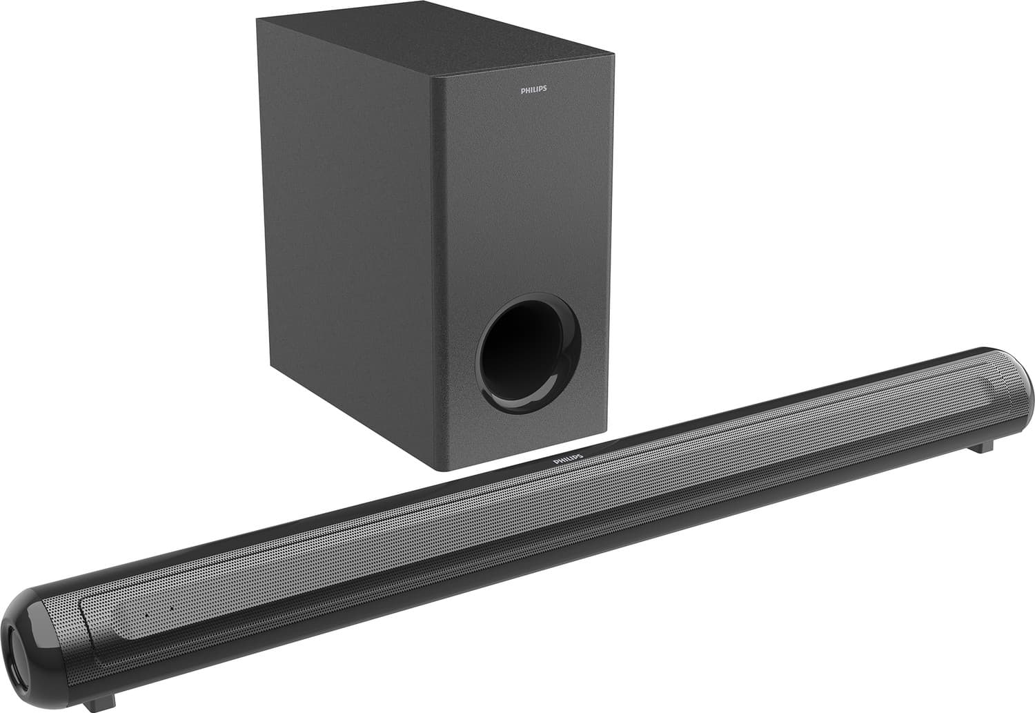 PHILIPS TAB4361/94 5.5 Inch Subwoofer HDMI ARC, USB & Optical Connectivity 160 W Bluetooth Soundbar (Black, 2.1 Channel)