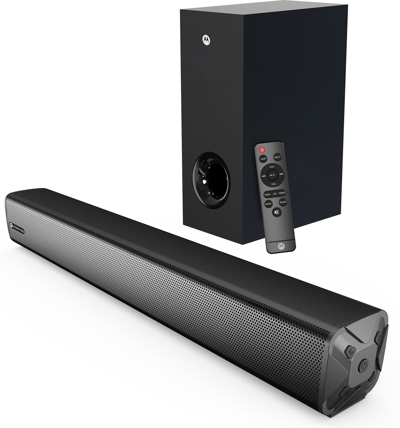MOTOROLA AmphisoundX Vibe 120 W Bluetooth Soundbar (Black, 2.1 Channel)