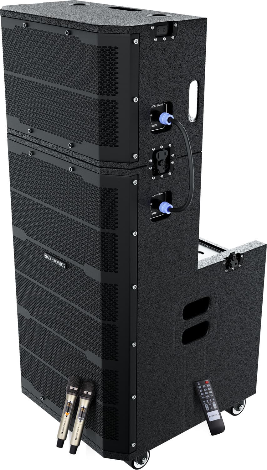 ZEBRONICS Zeb-Mytho Plus,BT v5.0 / AUX / mSD / USB / FM radio,LED display,Mic volume,660W 660 W Bluetooth Party Speaker