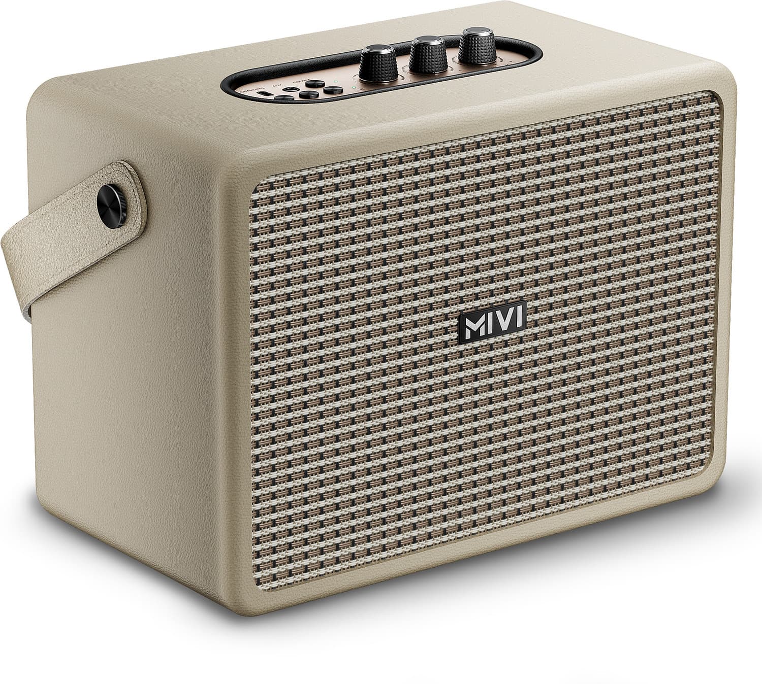Mivi Mivi Superbox, In-Built Subwoofer, BT v5.3 120 W Bluetooth Party Speaker (Beige, Mono Channel)