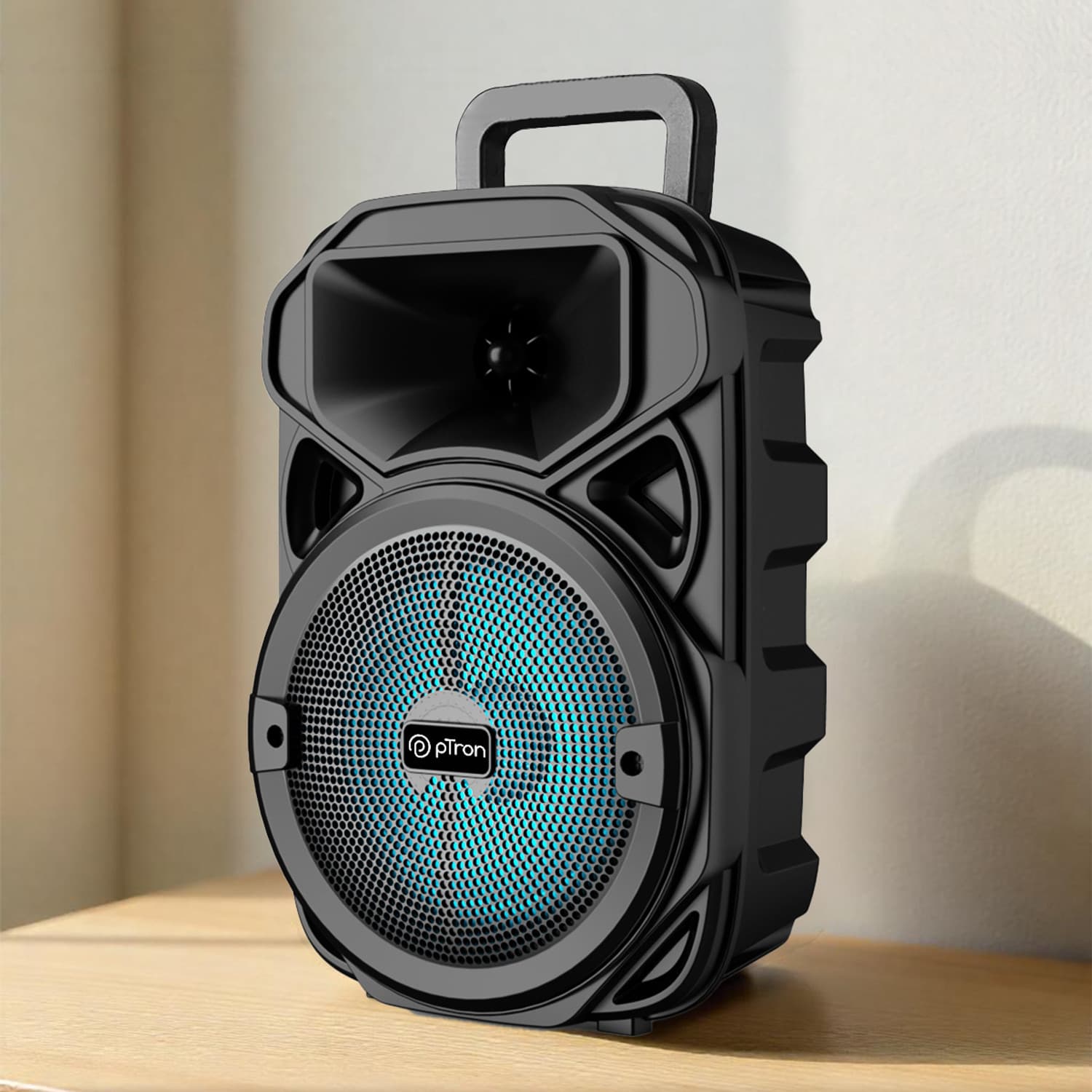 PTron Fusion Maxx 20W Bluetooth Speaker with 20Hrs Playtime & Wired Karaoke Mic 20 W Bluetooth Party Speaker