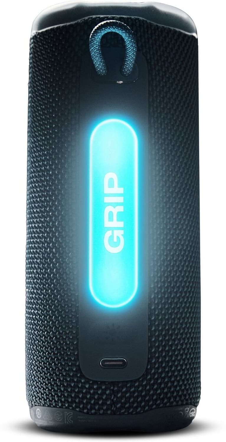 jbl grip pro sound ai boost ambient light 14h playtime auracast ip68 16 w bluetooth speaker