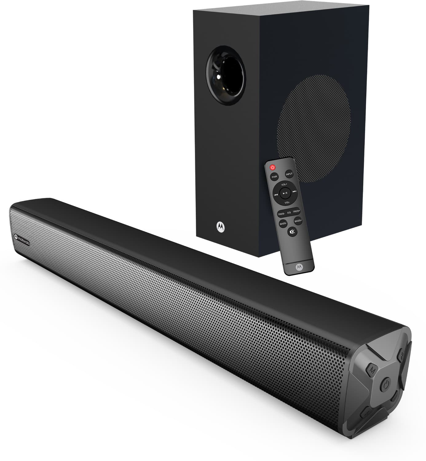 MOTOROLA AmphisoundX Vibe 80 W Bluetooth Soundbar (Black, 2.1 Channel)