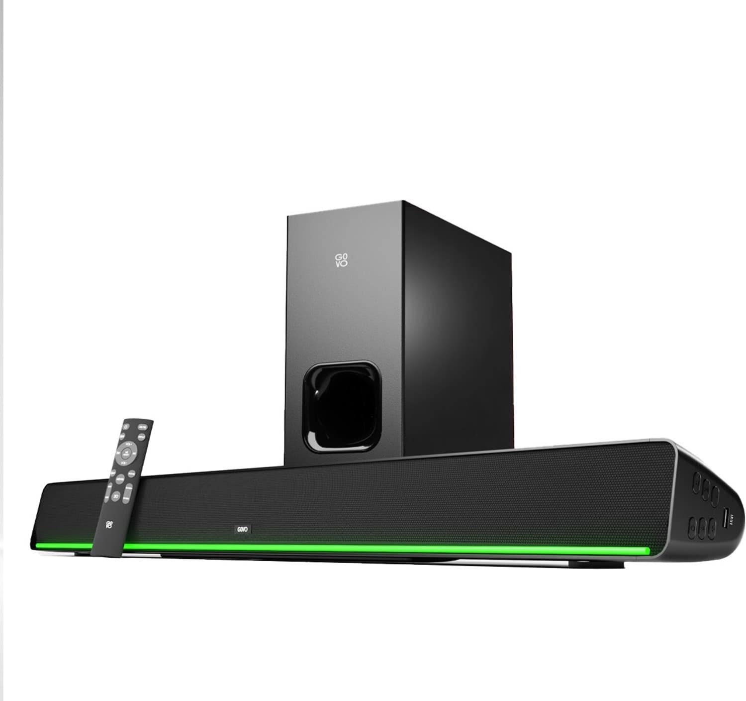 GOVO Gosurround 975 Pro 400 W Bluetooth Soundbar (Platinum Black, 2.1 Channel)