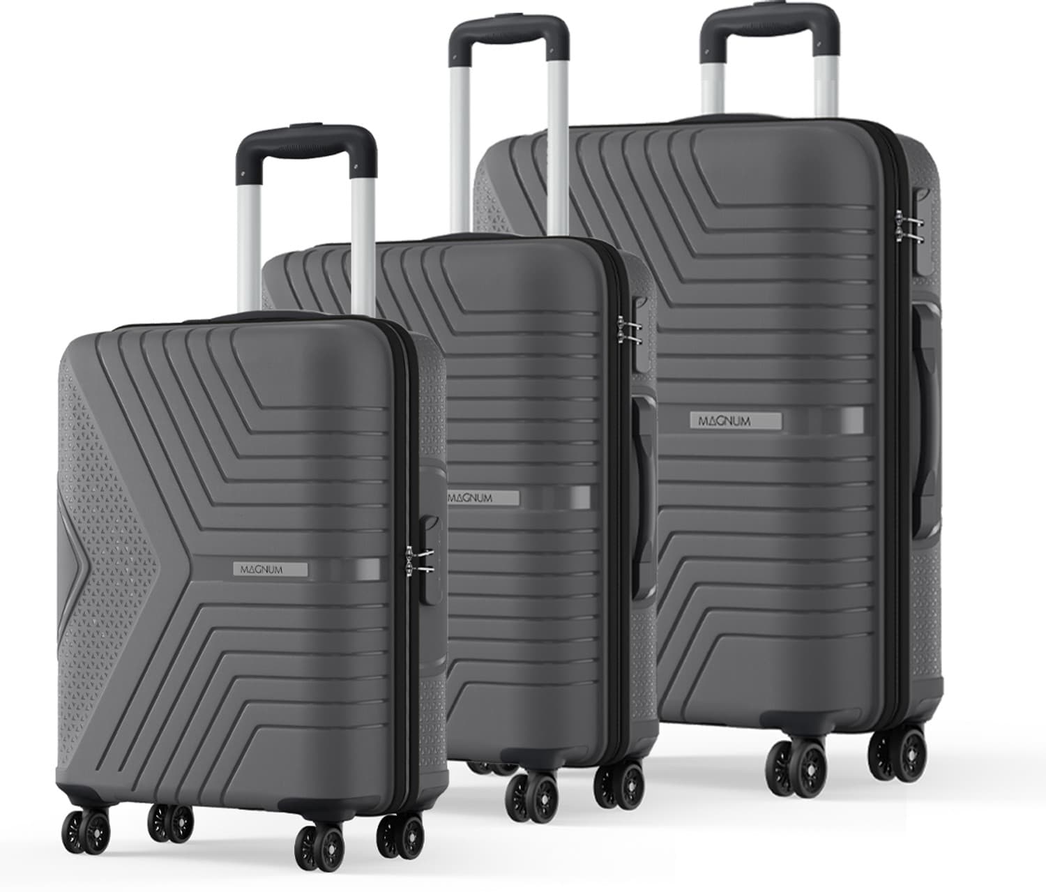 Safari Magnum Zeno 3P set 4W Cabin & Check-in Set 4 Wheels - 30 Inches