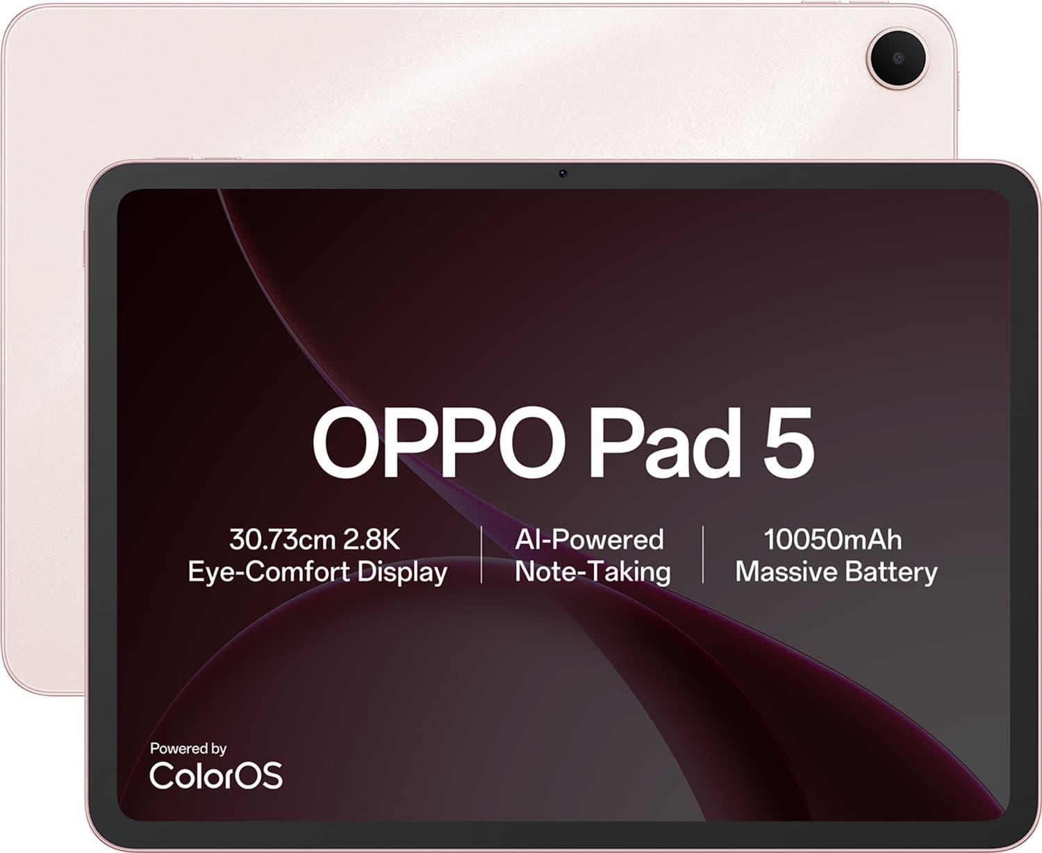 OPPO Pad 5 8 GB RAM 256 GB ROM 12.0 inch with Wi-Fi+5G Gaming MediaTek Dimensity 7300 Tablet (Aurora Pink)