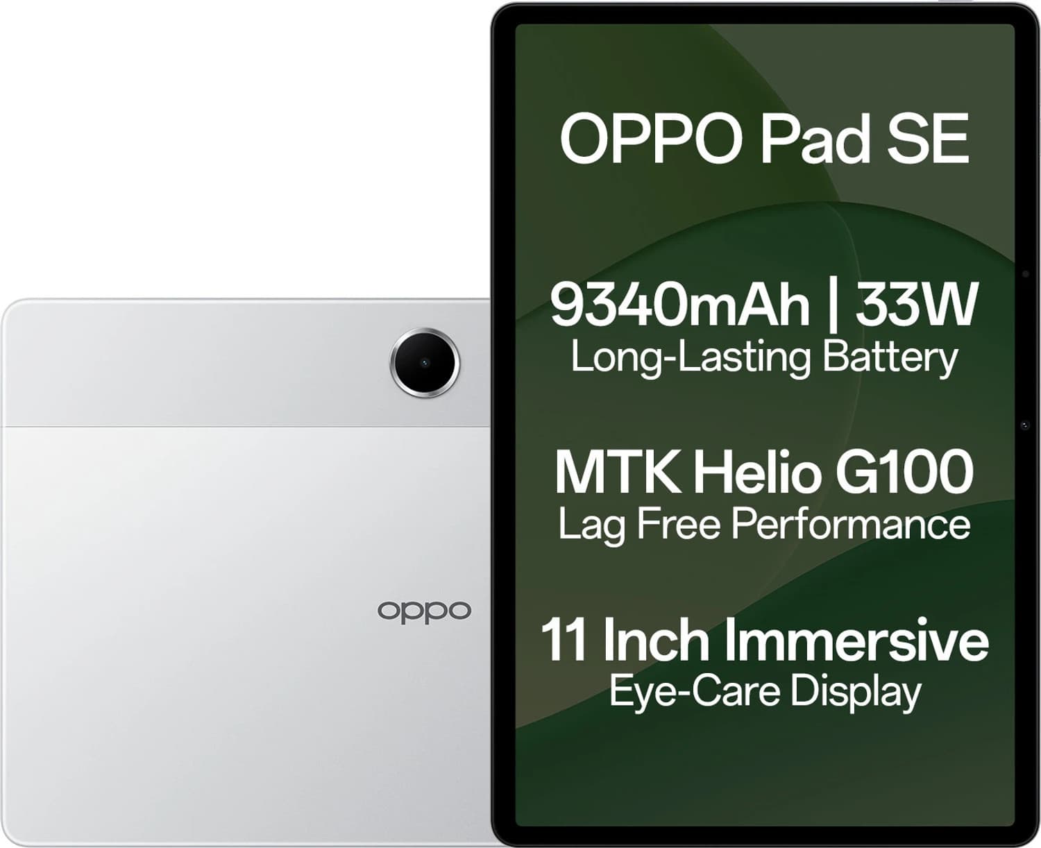 OPPO Pad SE 4 GB RAM 128 GB ROM 10.95 inch with Wi-Fi Only Gaming Tablet (Starlight Silver)