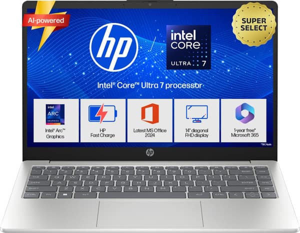 HP Intel Core Ultra 7 - (24 GB/1 TB SSD/Windows 11 Home) 14-ep1181TU Thin and Light Laptop