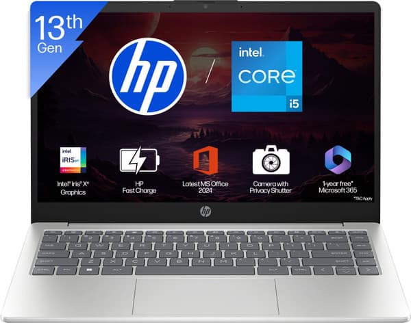 HP Intel Core i5 13th Gen 1334U - (12 GB/512 GB SSD/Windows 11 Home) 15-fd0575TU Thin and Light Laptop