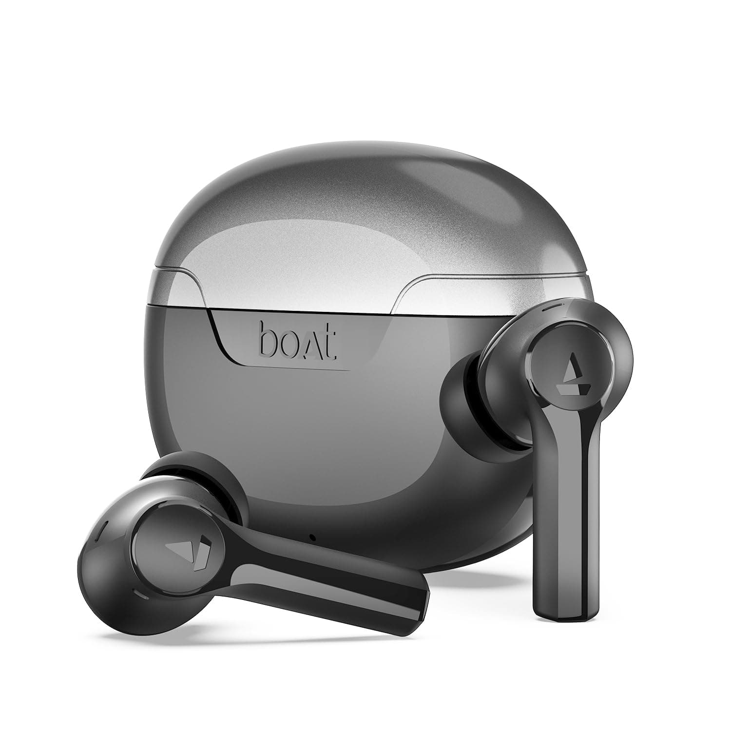 Store Display Unit - boAt Airdopes 300 Wireless Earbuds with Upto 50 Hours Playback, ASAP?? Charge, Quad Mics AI ENx?? Tech, Spatial Audio, BEAST?? Mo...