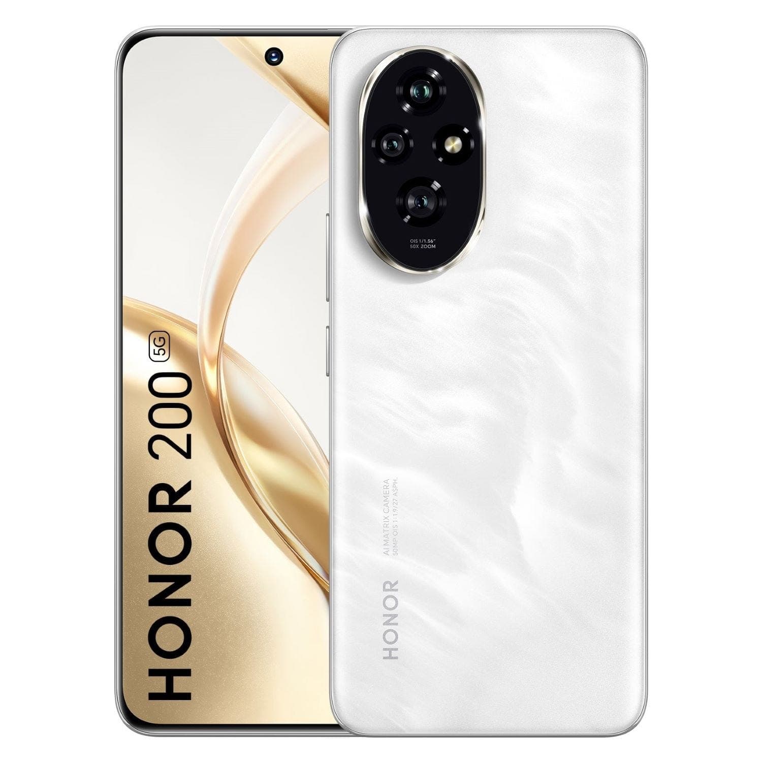 HONOR 200 5G Dual Sim Smartphone (8GB RAM, 256GB Storage) 6.7 inch AMOLED Display | 100W SuperCharge | Snapdragon 7 Gen 3 (White)