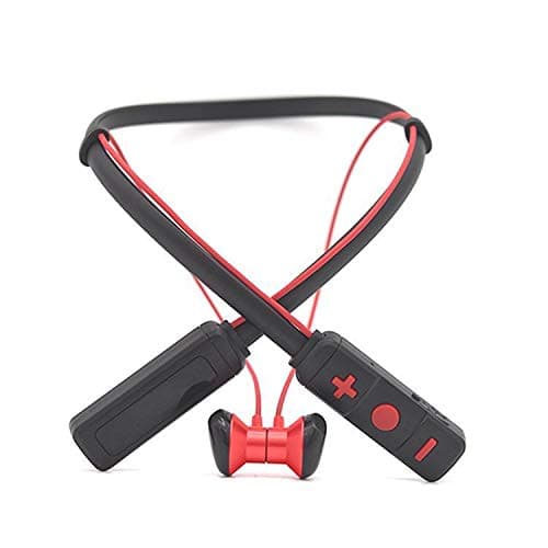 pTron Tangent Pro Magnetic in-Ear Wireless Bluetooth Headphones with Mic - (Red and Black) In-Ear