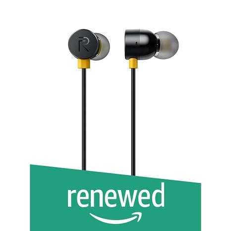 (Renewed) Realme Earbuds with Mic (Black) In-Ear