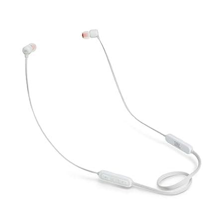 (Renewed) JBL T160BT Pure Bass Wireless in-Ear Headphones with Mic (White) In-Ear