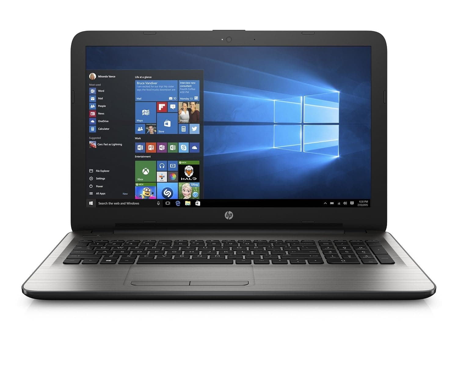 HP 15-ay508tx 15.6-inch Laptop (Core i3-5005U/8GB/1TB/Windows 10 Home/2GB Graphics), Silver Laptops