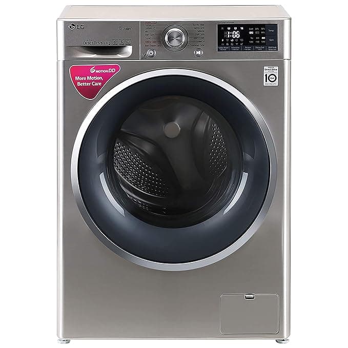LG 7 kg Inverter Wi-Fi Fully-Automatic Front Loading Washing Machine (FHT1207SWS, STS-VCM, Inbuilt Heater) Washing Machines & Dryers