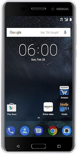 Nokia 6 (Silver, 32GB) Smartphones