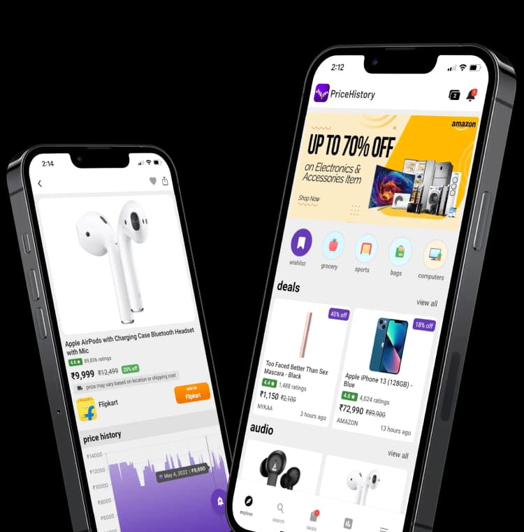 PriceHistory app showing price tracking