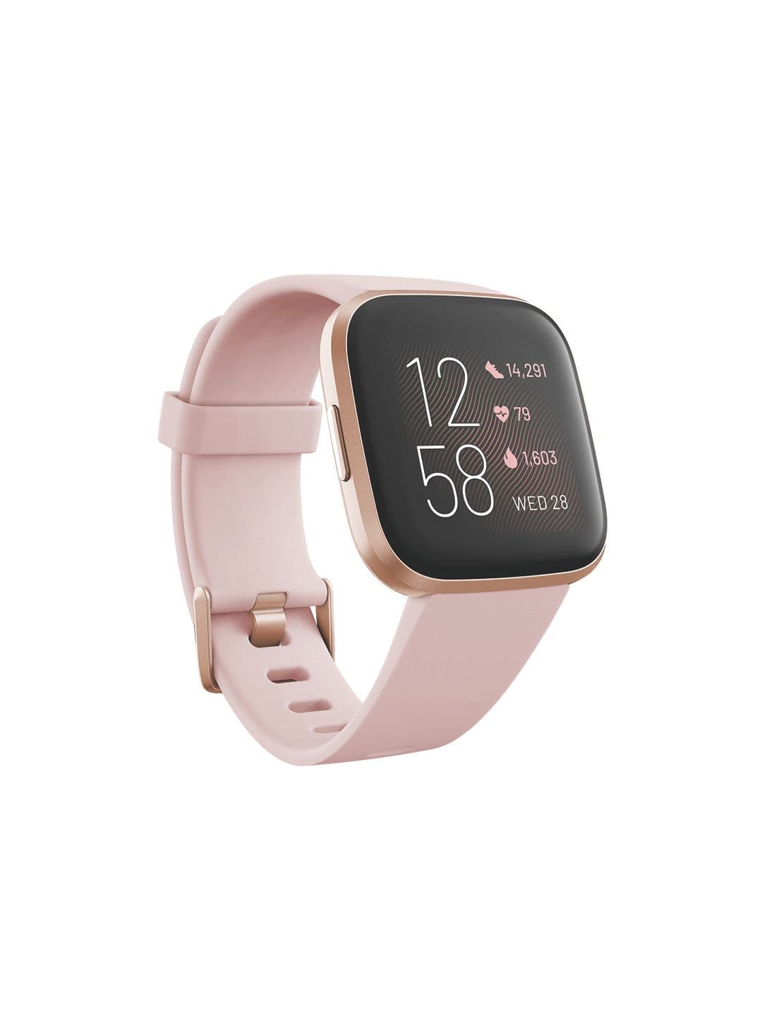 Fitbit Versa2 Petal & Copper Rose Smartwatch with Heart Rate Alexa & Sleep Tracking