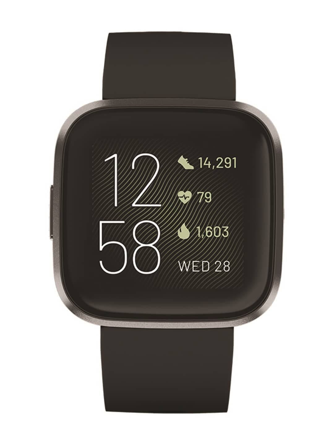 Fitbit Versa2 carbon black fitness Smartwatch with Heart Rate Alexa & Sleep Tracking
