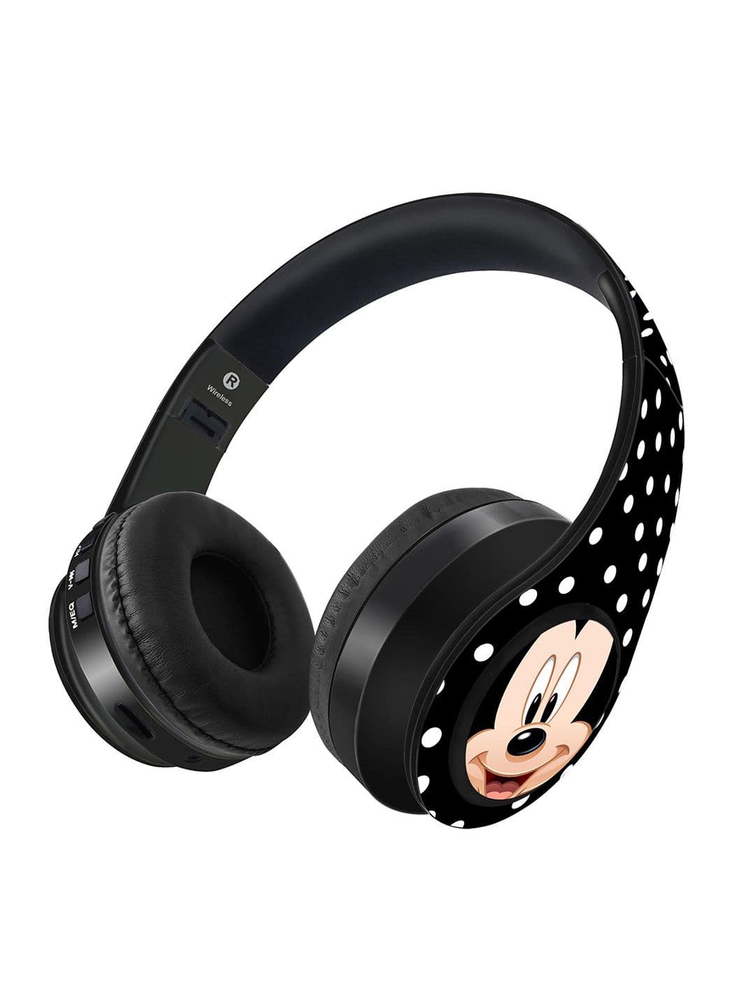 YK Kids Black & Beige Zoom Up Mickey Decibel Wireless On Ear Headphones