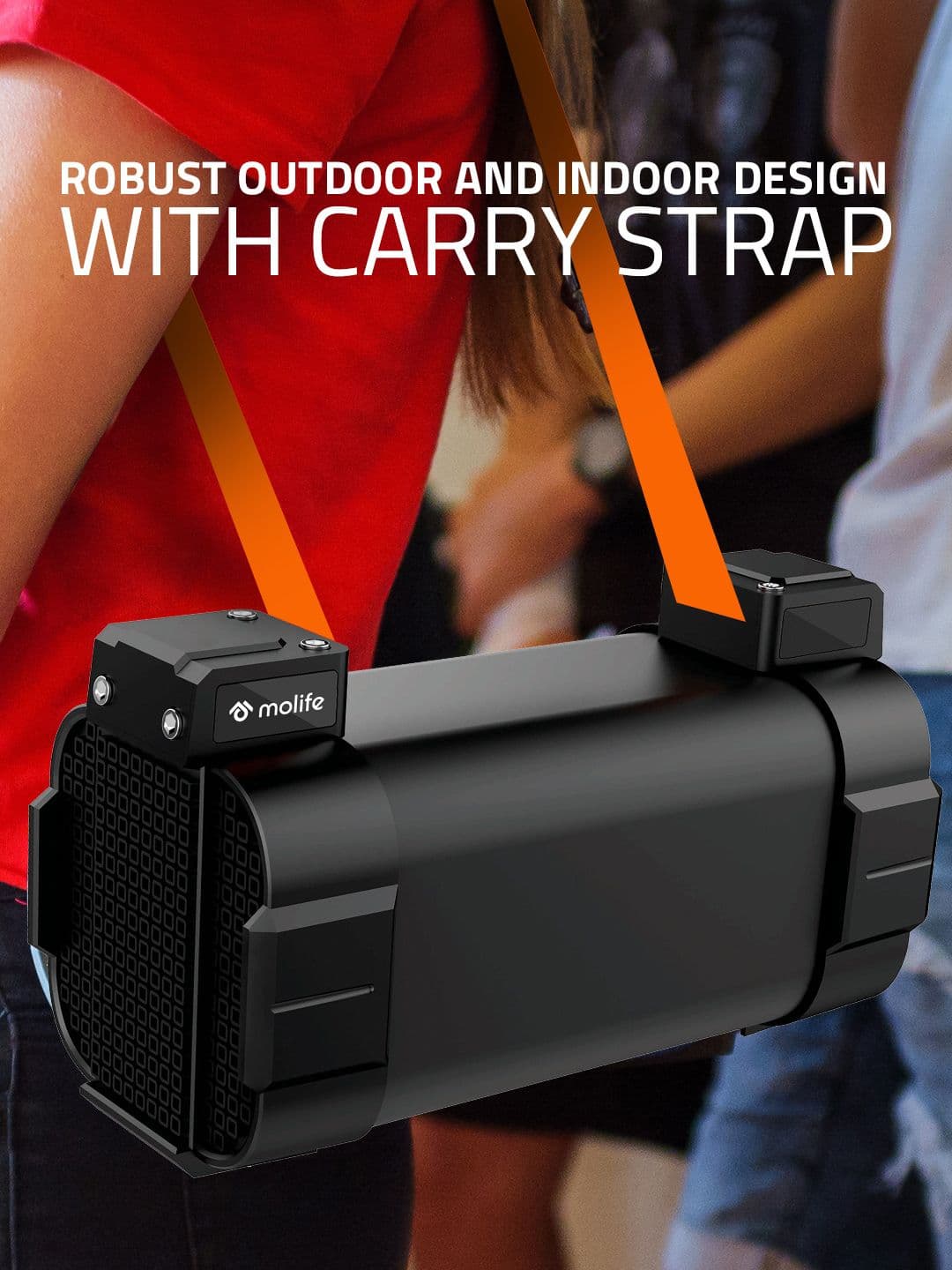 molife Black Roar700 Portable Dual Mode Speakers With 24W Sound Blasters