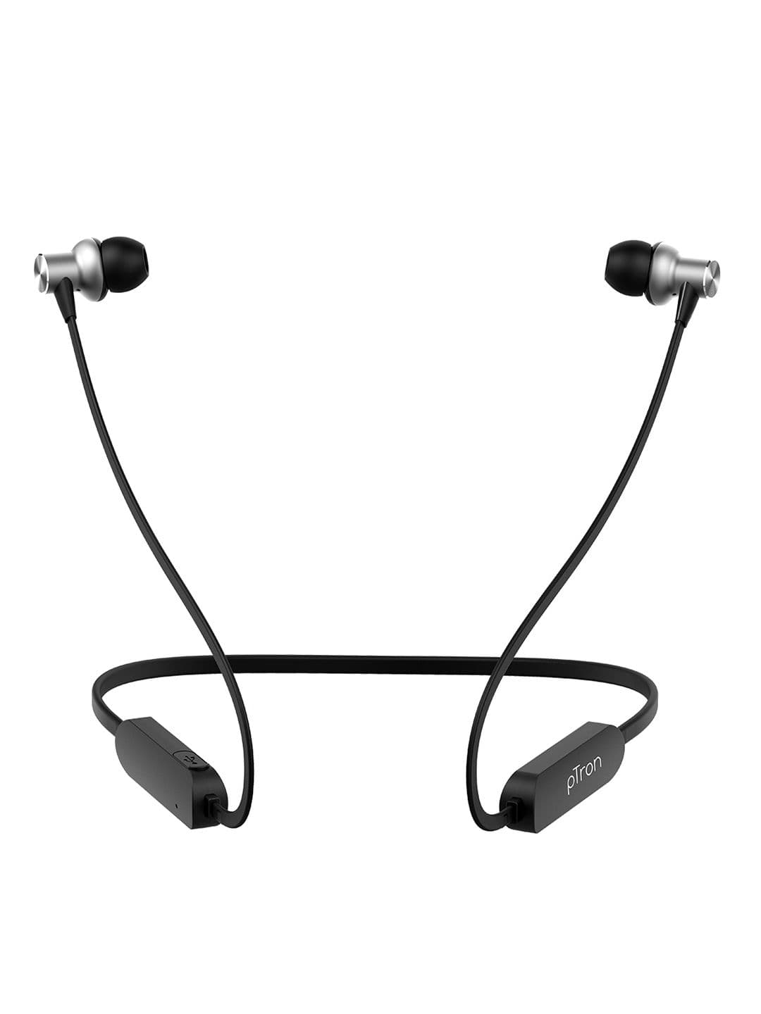 pTron Unisex Black & Grey Avento Classic Bluetooth 5.0 Wireless Headphones