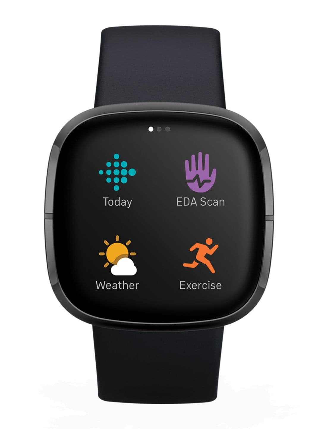Fitbit Unisex Black Sense Smart Watches FB512BKBK