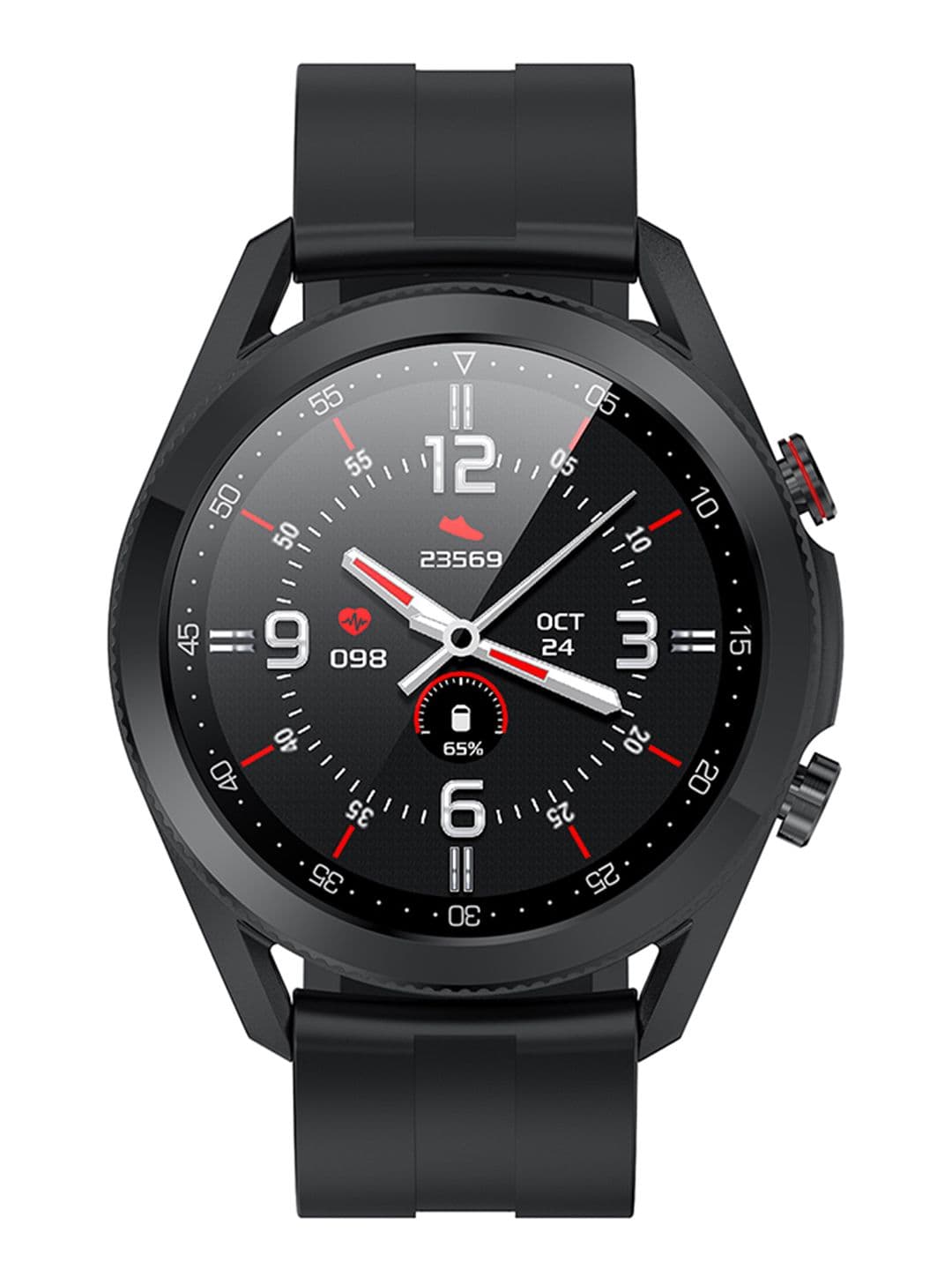 French Connection Unisex Black Solid Bluetooth Connected Touch Watch L19-C