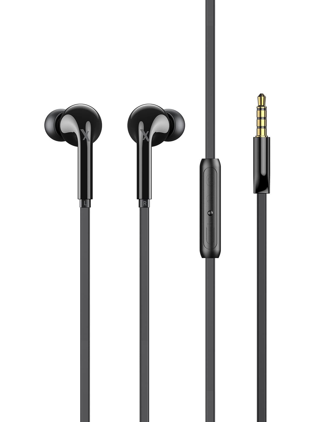 FLiX Black Solid Tone 210 Earphones